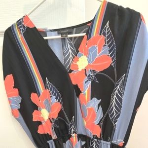 Halogen Blue, Orange Floral Spring Dress. Small. Like New.